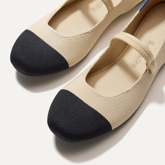 Rothy's Shoes - Rothy’s The Square Mary Jane – Cream Captoe